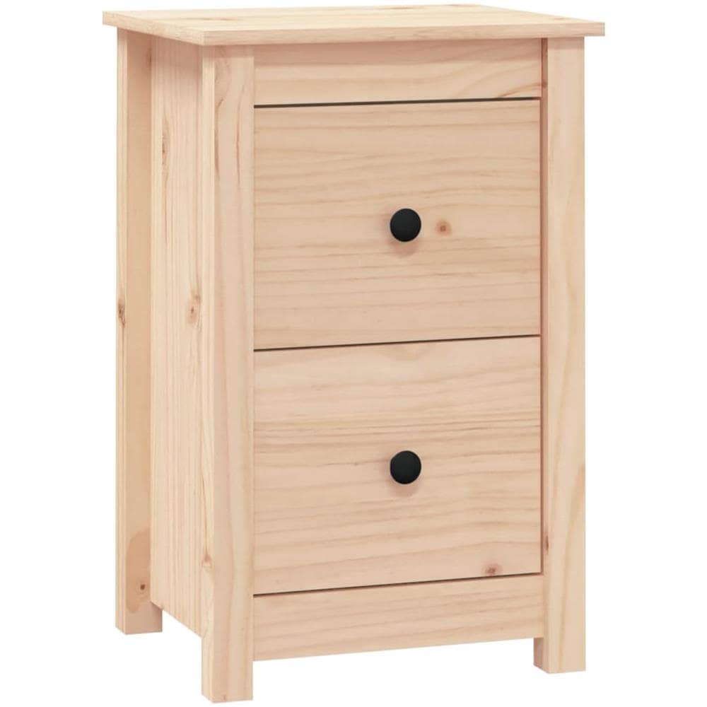 Comodino 40x35x61,5 Cm In Legno Massello Di Pino - Foto 1