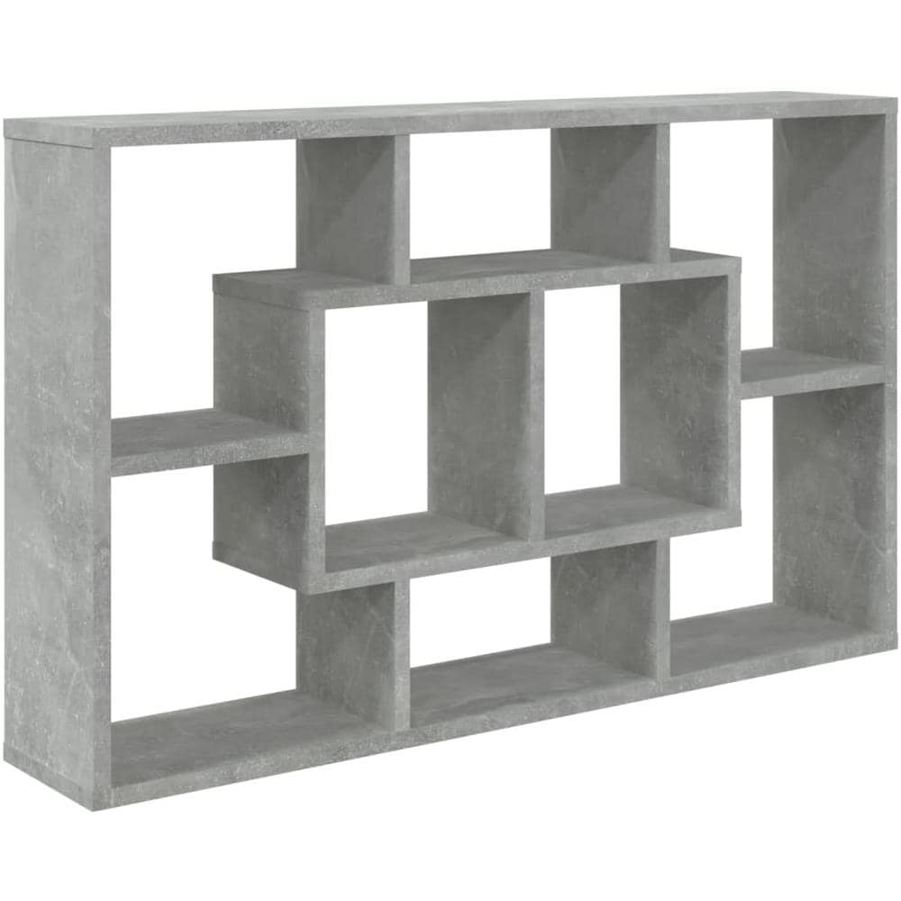 Mensola A Muro Grigio Cemento 85x16x52,5cm In Legno Multistrato - Foto 2