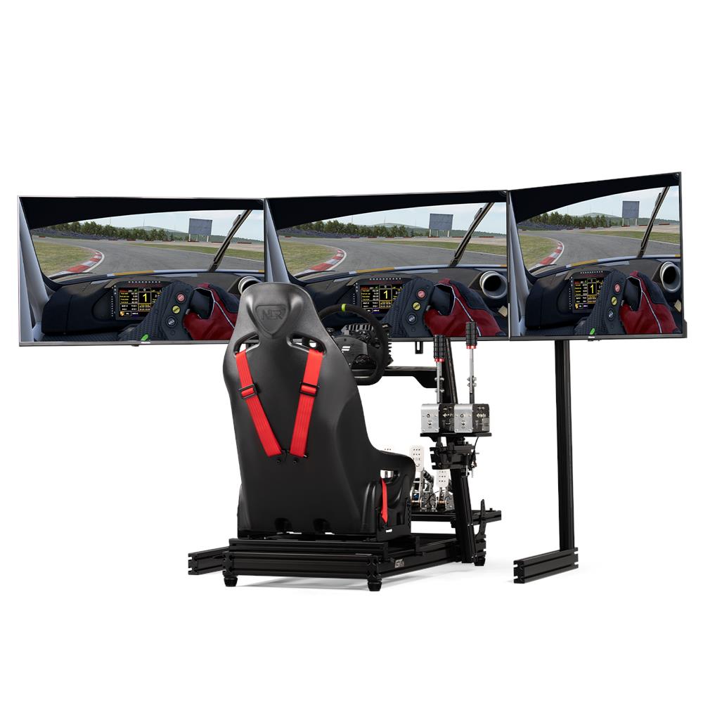 Elite Supporto Indipendente in Alluminio per Monitor Triplo 21"- 43" / Singolo Monitor da 65" - Nero - Foto 4