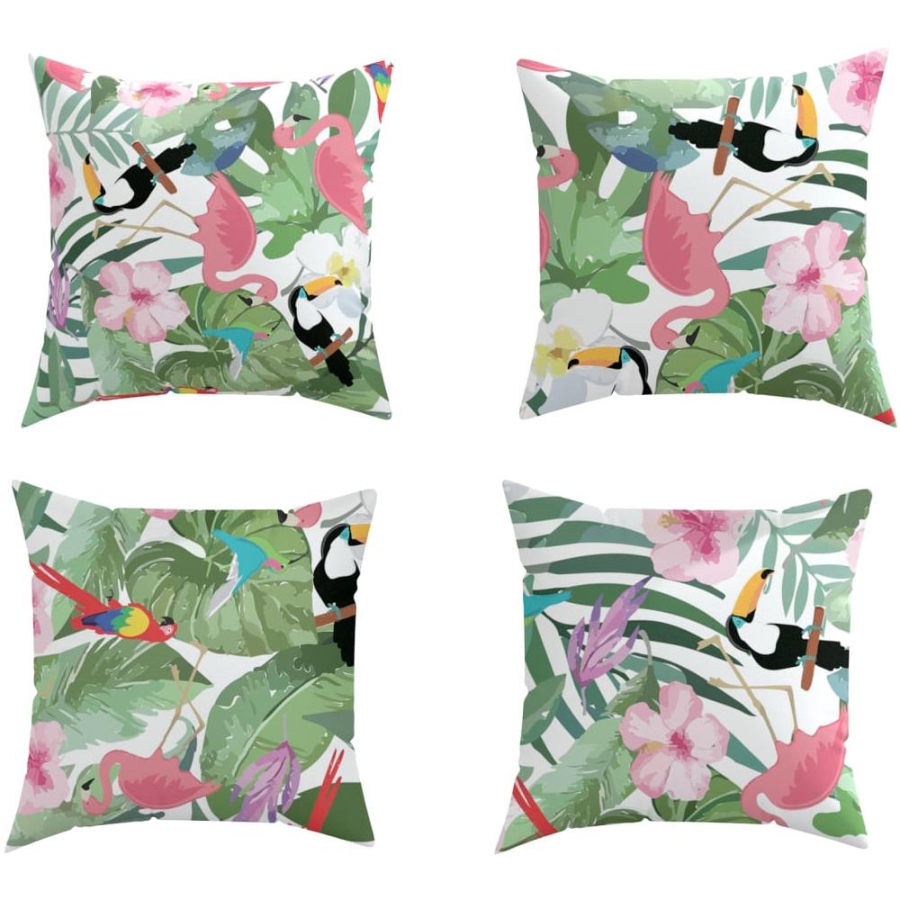 Cuscini Decorativi 4 Pz Multicolore 54x55x12 Cm In Tessuto - Foto 2