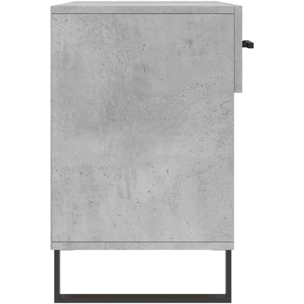 Panca Porta Scarpe Grigio Cemento 102x35x55cm Legno Multistrato - Foto 2