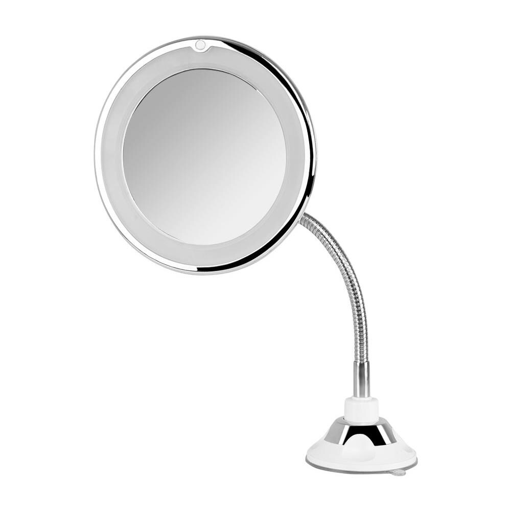 ESP 1020 specchietto per trucco Ventosa Rotondo Argento, Bianco - Foto 1