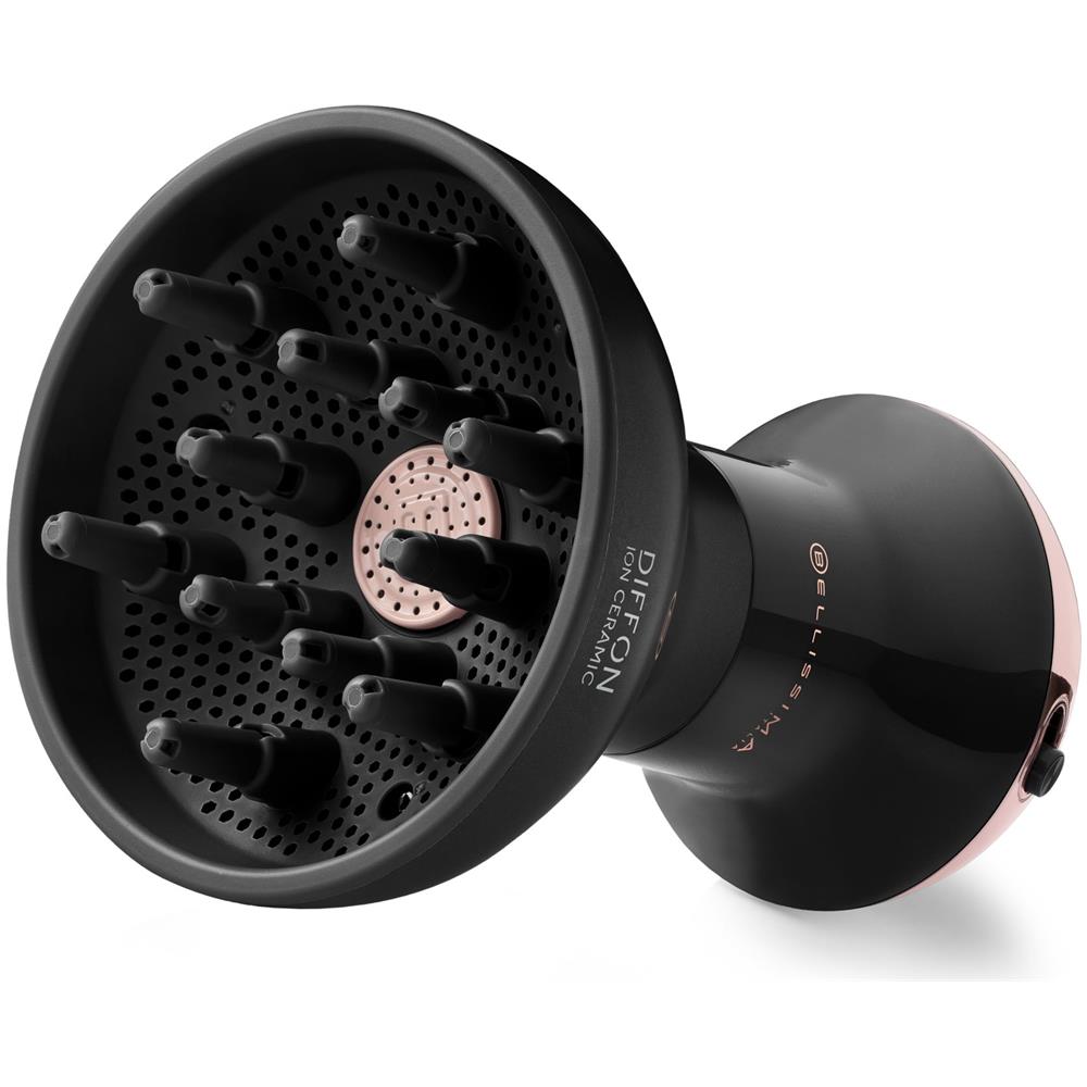 Diffon Ion Ceramic, Diffusore ad Aria Calda per Capelli Ricci, Tecnologia Ion Ceramic, Doppio voltaggio, 700 W, 2 Combinazioni Aria /Temperatura, Asciugatura Delicata Senza Effetto Crespo, Impugnatura Ergnomica - Foto 1