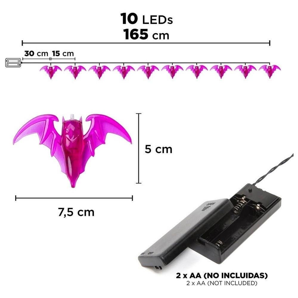 Bat Garland 150 cm Scatola stampata 10 x 8 x 10 cm - Foto 2