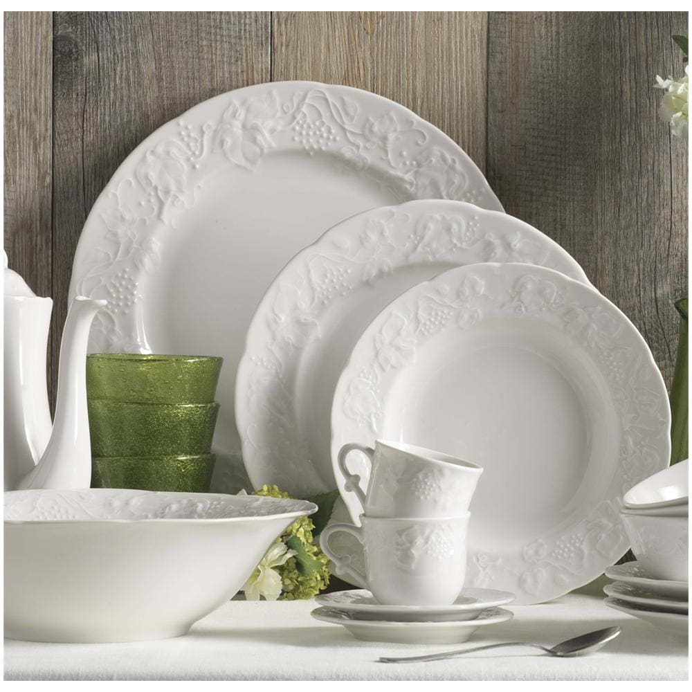 Servizio Piatti Porcellana 18 pz Botanic Giallo - Hervit