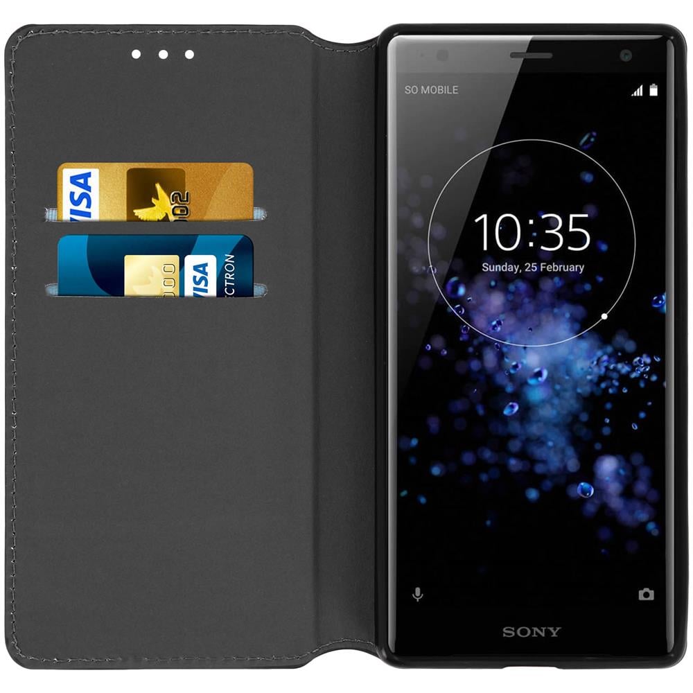Custodia Sony Xperia Xz2 Portafoglio Classic Edition Cover Silicone Nero - Foto 10