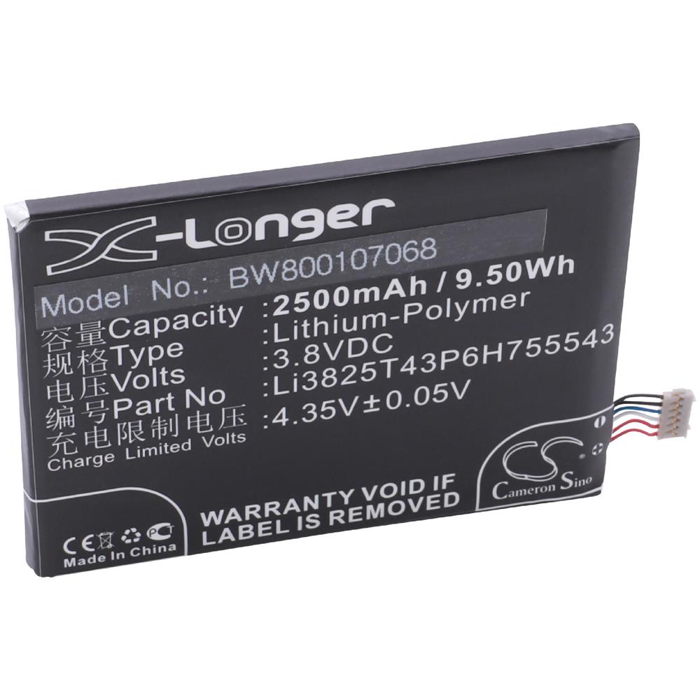 Batteria 2500mah (3.8v) Per Zte Q705, Q705u Sostituisce Li3825t43p6h755543. - Foto 2