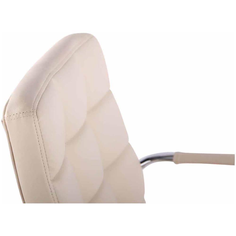 Sedia Ufficio Deli PRO in Similpelle I Sedia Girevole Imbottita E Trapunta I Sedia Scrivania Elegante I Sedia con Braccioli Telaio in Metallo Nero - Foto 5