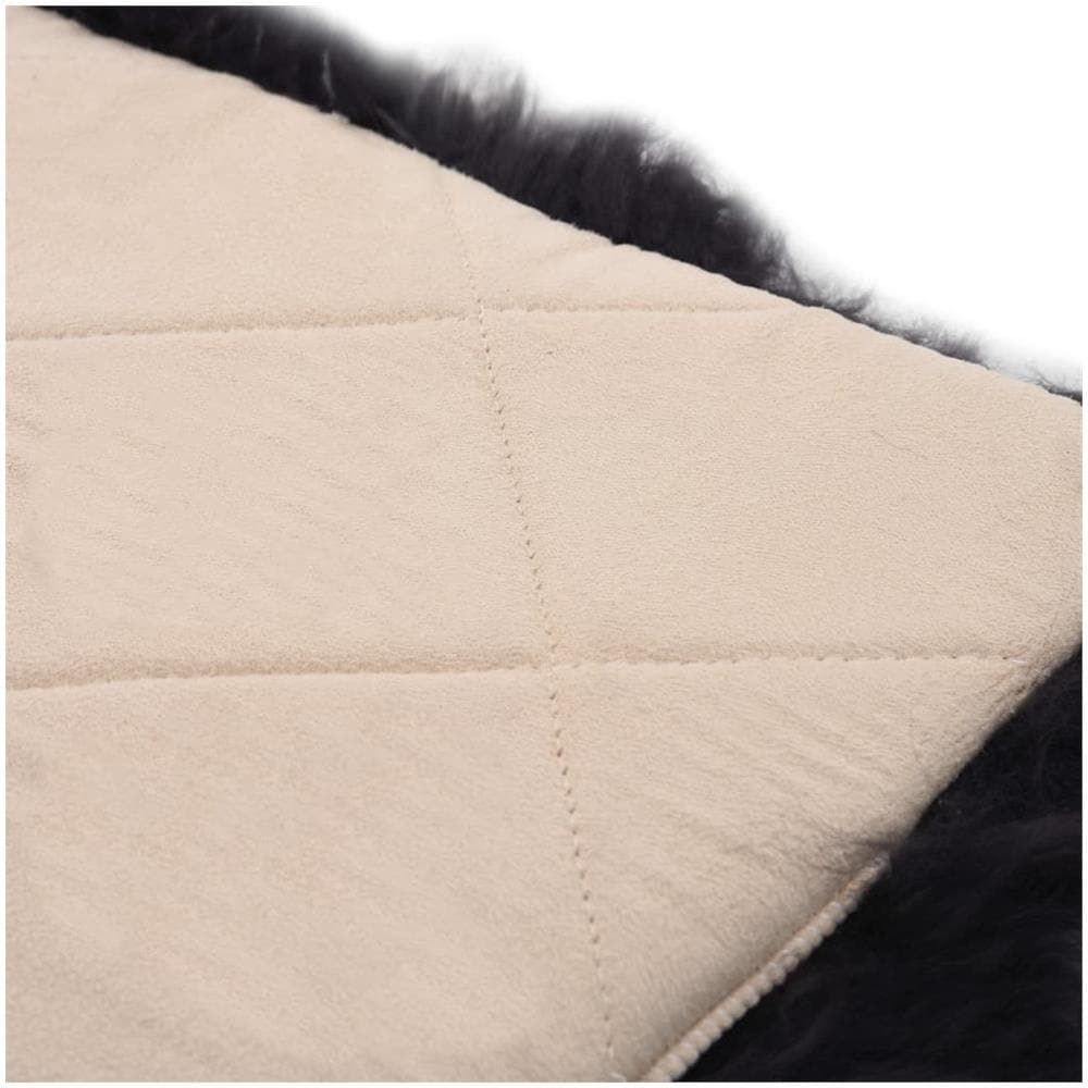 Cuscini Sedie 2pz Grigio Scuro 40x40cm Vera Pelle di Montone - Foto 5