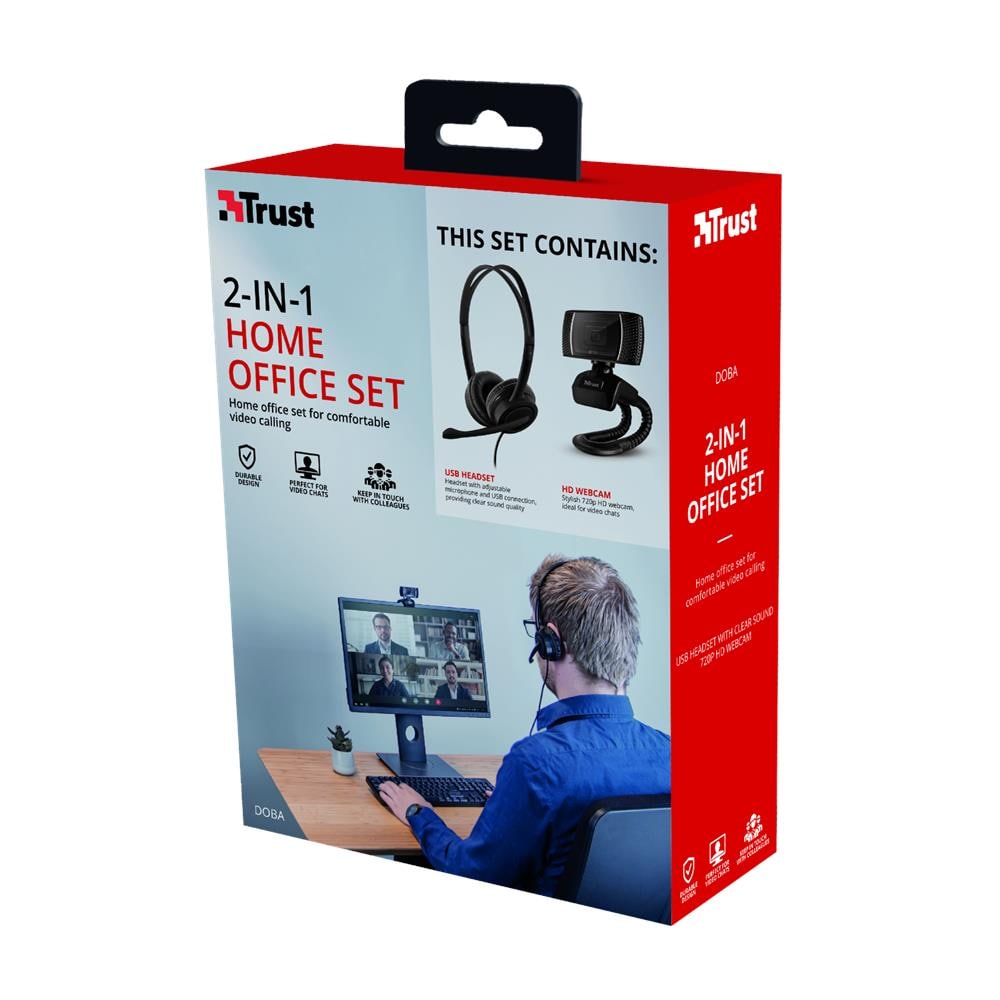 Home Office Doba Set 2 in 1 Webcam HD + Cuffia per Videochiamate - Foto 11