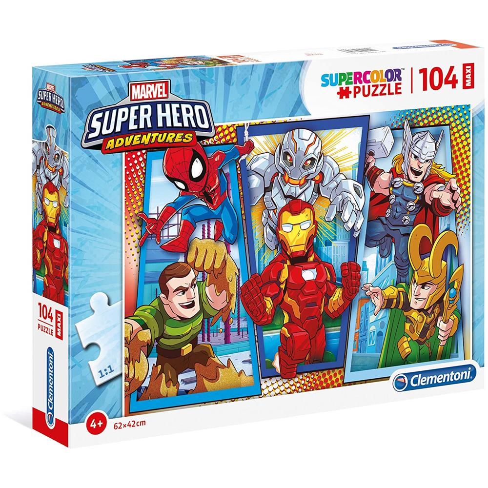 Puzzle 104 Pezzi Marvel Super Hero Avengers Supercolor 23746 - Foto 1