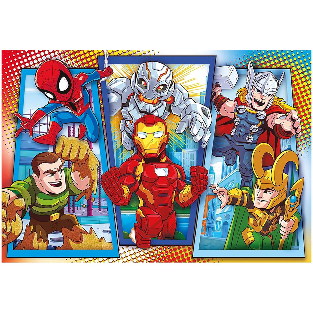 Puzzle 104 Pezzi Marvel Super Hero Avengers Supercolor 23746 - Foto 2