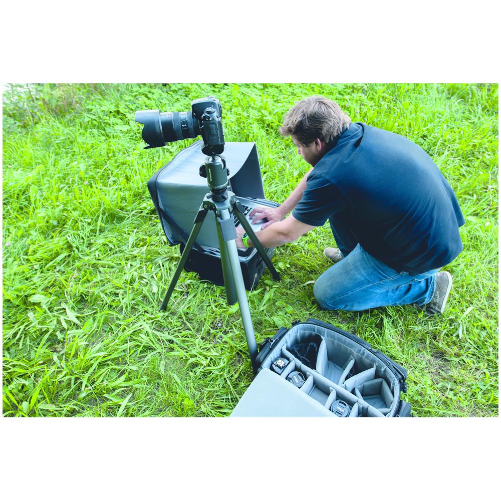Tracolla Per Fotocamera In Puro Cotone – Morbida E Comoda, Lunghezza 100 Cm, Con Tasche E Fibbie A Sgancio Rapido – Verde, Per DSLR E Mirrorless