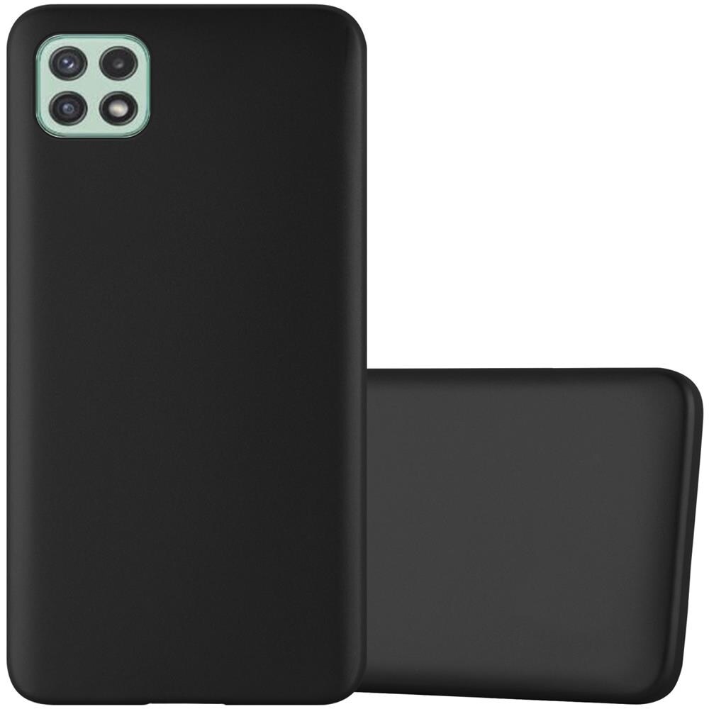 Custodia Compatibile Con Samsung Galaxy A22 5g In Nero Metallico - Coperchio Protettivo In Silicone Tpu Flessibile - Foto 1