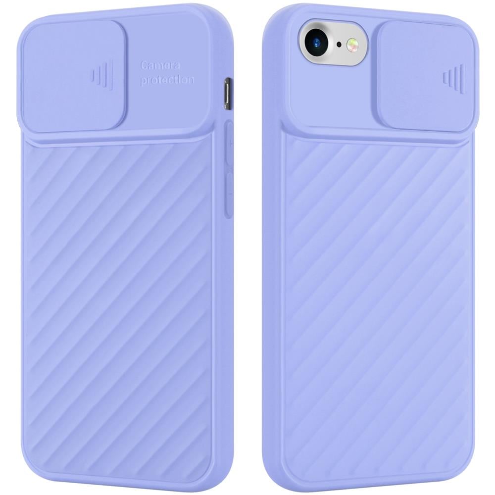 Custodia Compatibile Con Apple Iphone 7 / 7s / 8 / Se 2020 In Viola Opaco - Coperchio Protettivo In Silicone Tpu Flessibile E Con Protezione Per La Fotocamera - Foto 1