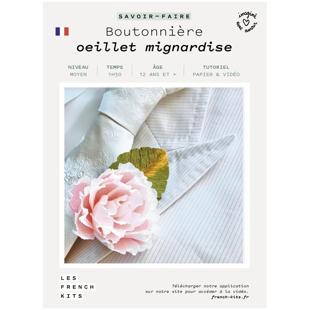 Scatola Di Carta Fai-da-te - Boutonniere Rosa Garofano - Foto 1