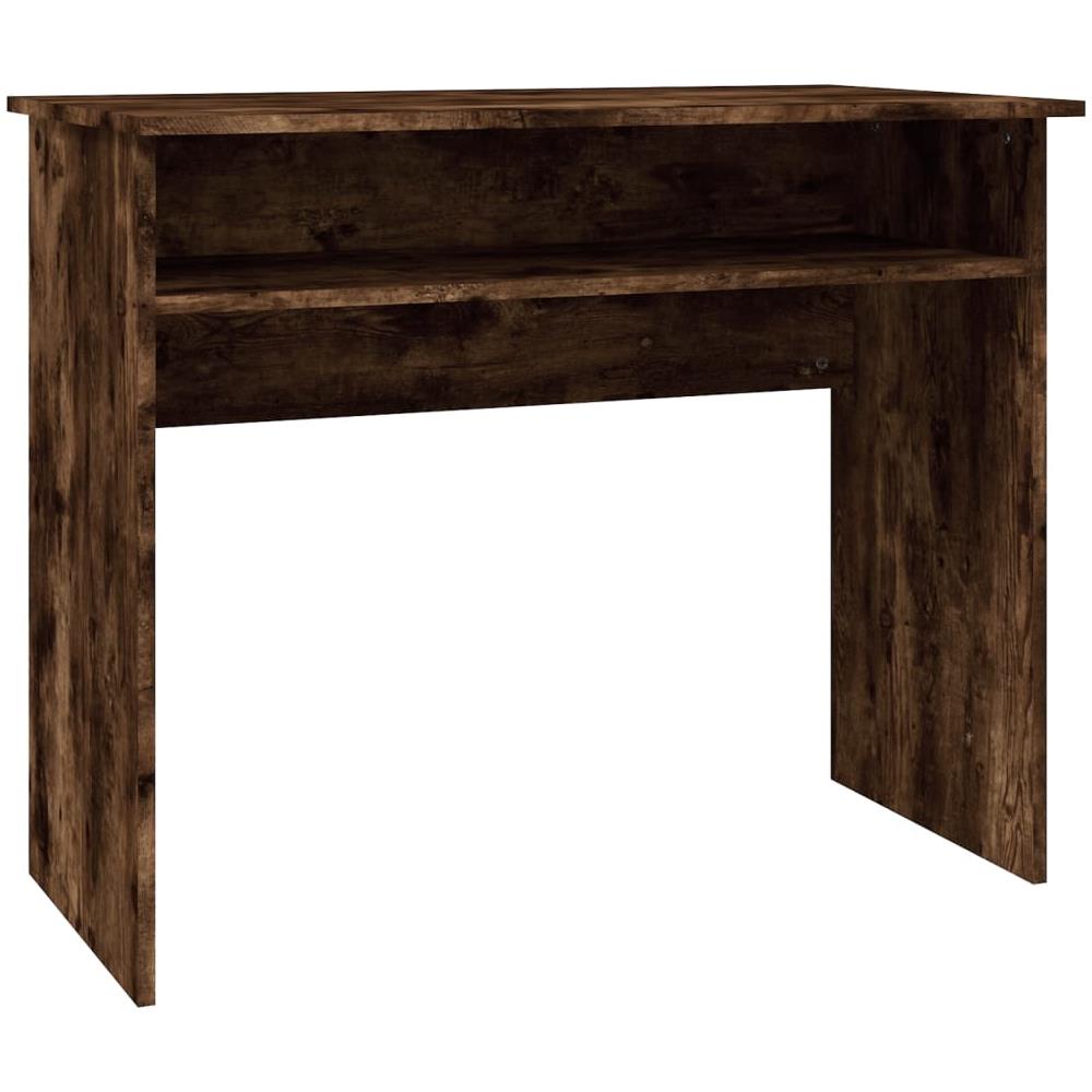 Scrivania Rovere Fumo 90x50x74 Cm In Legno Multistrato - Foto 2