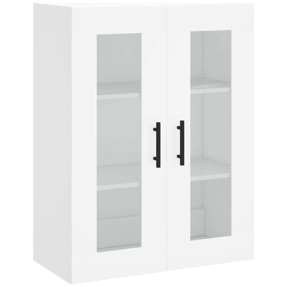 Armadietti A Parete 2 Pz Bianchi In Legno Multistrato - Foto 2