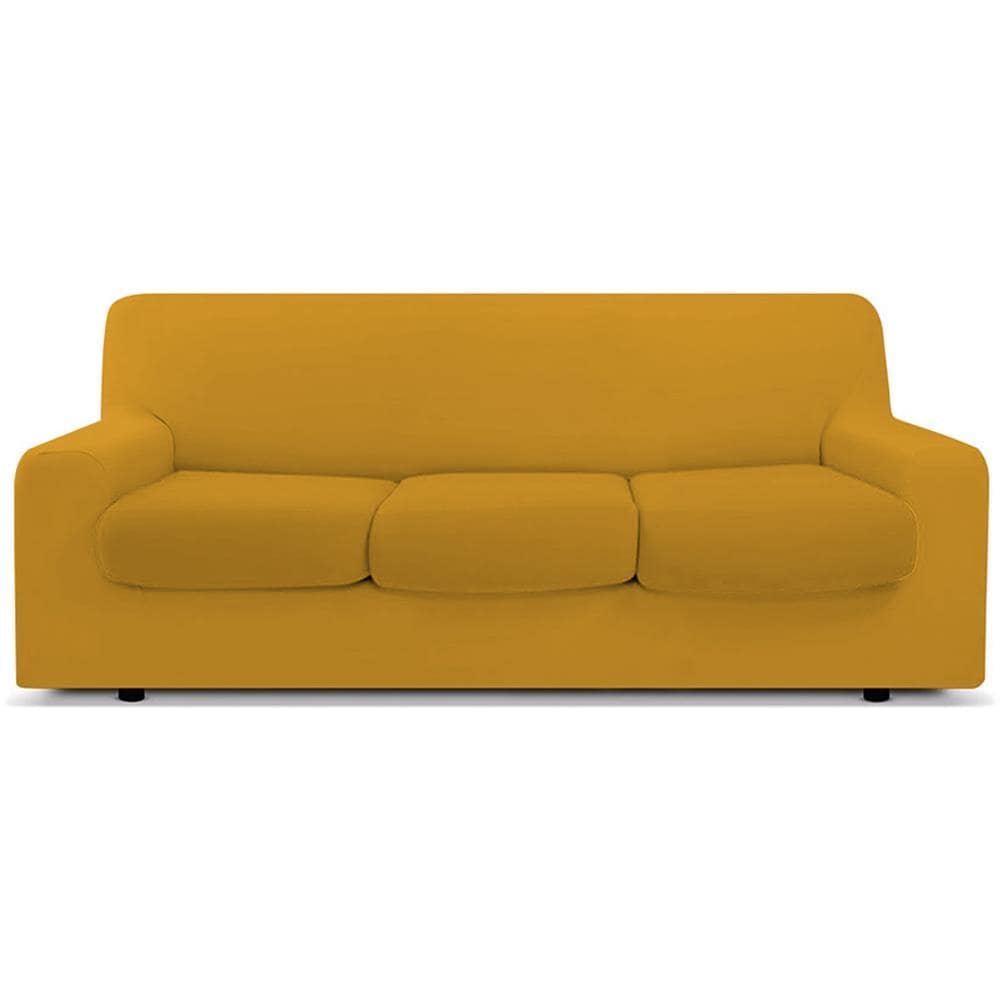 Copridivano Antimacchia Elasticizzato Protettivo Impermeabile Genius Tinta Unita 3 Posti Senape 1008 - Foto 1