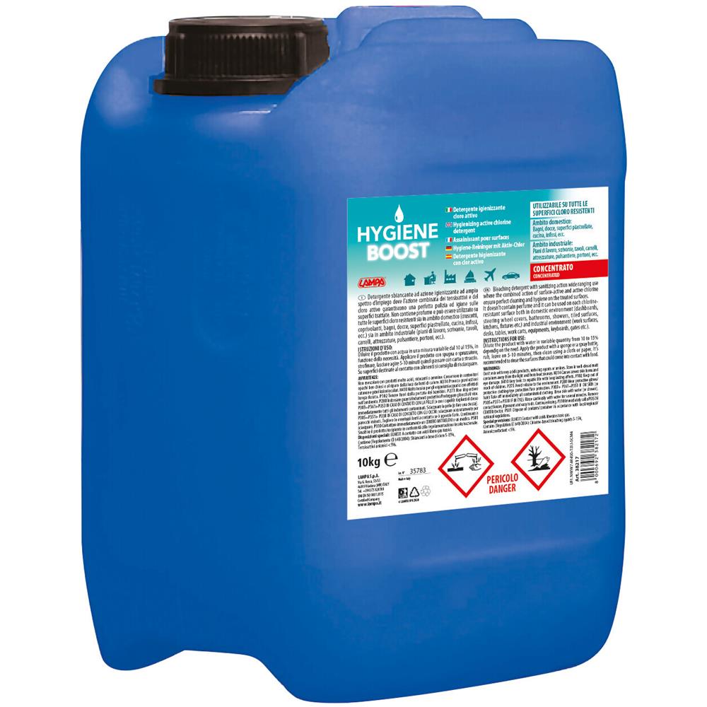 Hygiene-boost, Detergente Igienizzante Cloro Attivo Concentrato - 10 Kg - Foto 1