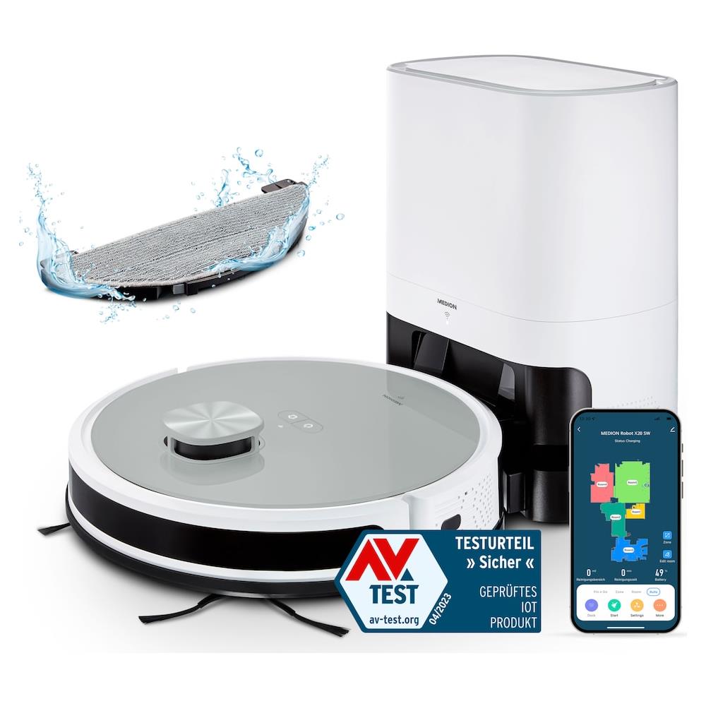 Robot Aspirapolvere con Base Autopulente X21 SW Colore Grigio / Bianco - Foto 1