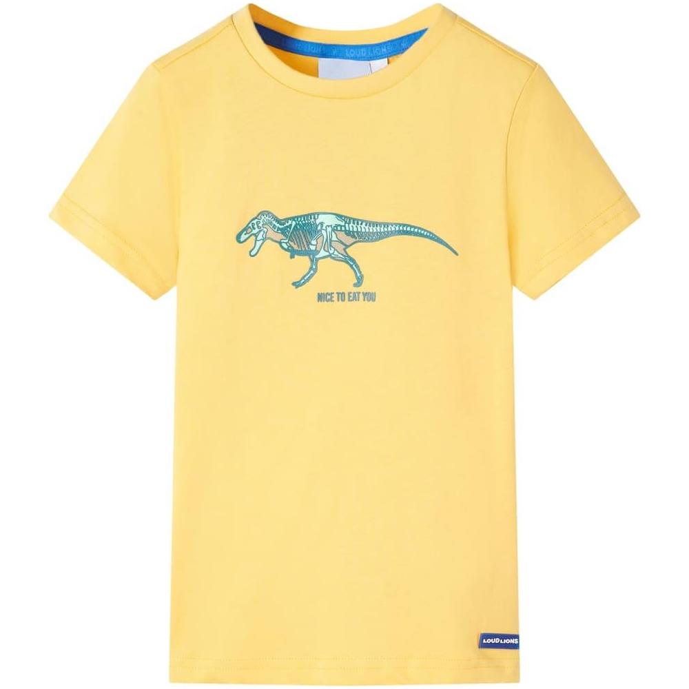 Maglietta per Bambini Ocra Chiaro 128 - Foto 1