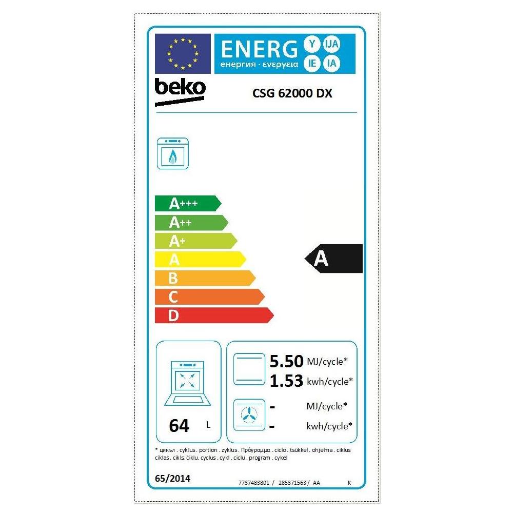 Beko - Forno Elettrico da Incasso Basic OIC 21001 X Capacità 75 L Statico  Colore Acciaio Inox - ePRICE