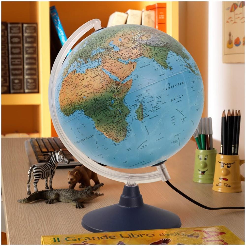 Globo Mappamondo Luminoso Geografico Elite 40 Cm Novarico Arredo Camera Ufficio - Foto 2