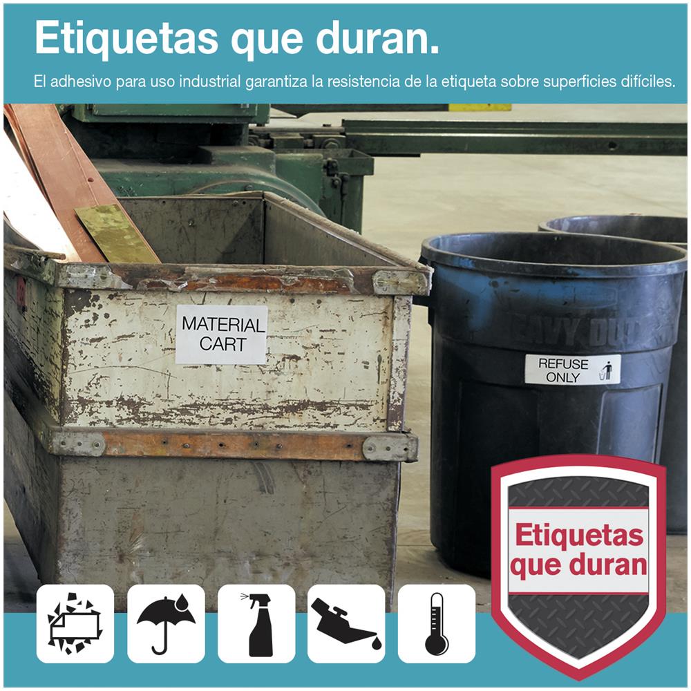 Durable Labels 25mm x 54mm white 1x 160 pcs. - Foto 1