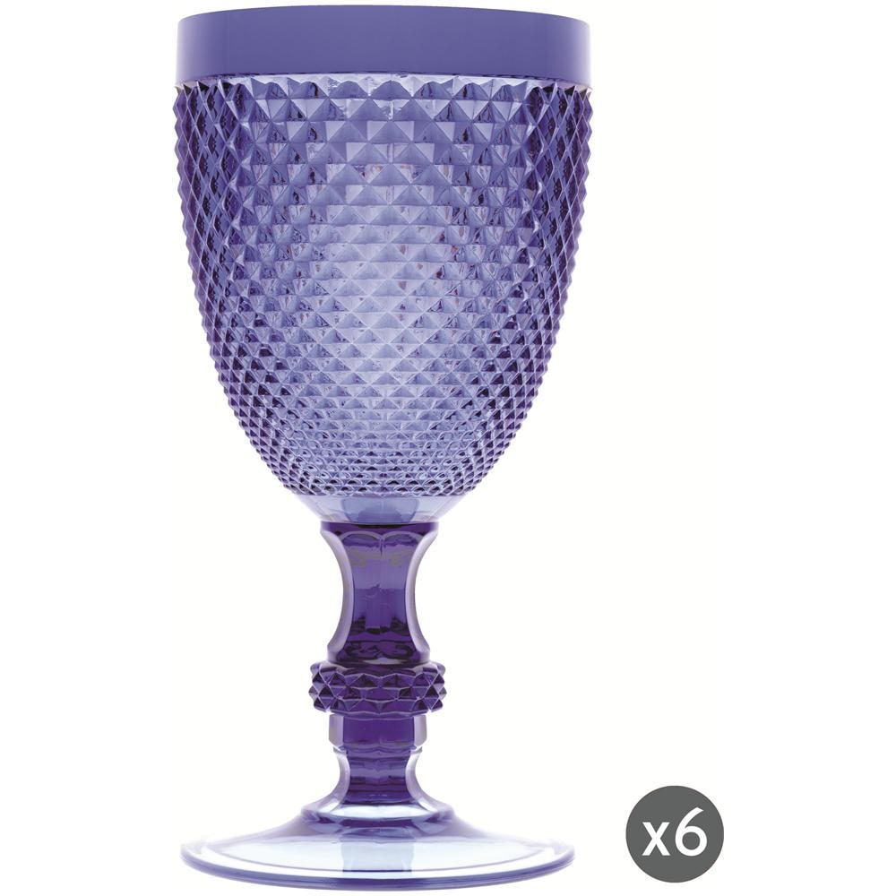 Set 6 calici Diamond blu. - Foto 1