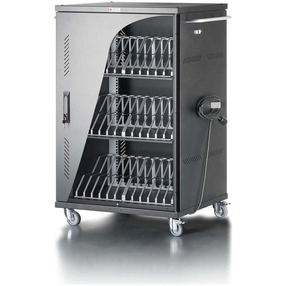 Carrello Stazione Di Ricarica Ventilato 36 Notebook O Smartphone Nero - Foto 1