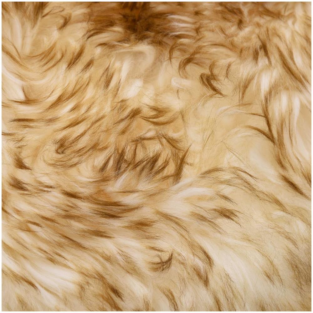 Cuscini Sedie 2pz Melange Marrone 40x40cm Vera Pelle Di Montone - Foto 2