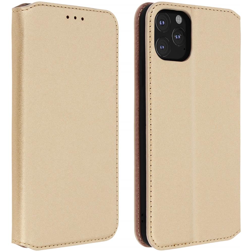 Custodia Iphone 11 Pro Max Portacarte Funzione Supporto Similpelle Liscia Oro - Foto 1