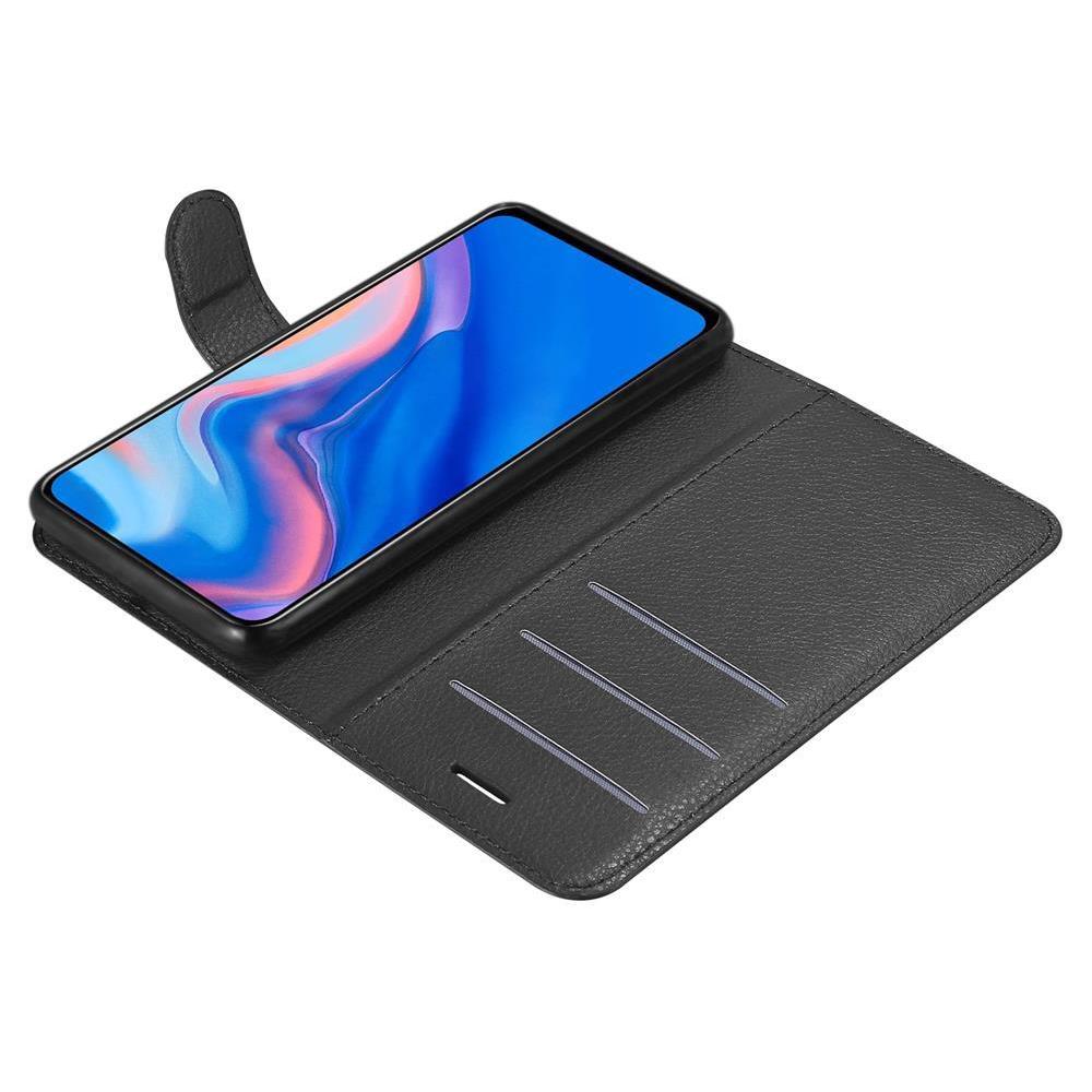 Custodia Compatibile Con Huawei P Smart Z In Nero Carbone - Coperchio Protettiva Con Chiusura Magnetica, Funzione Stand E Tasca Per Le Carte - Foto 8