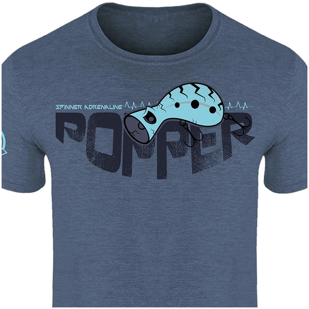 Popper, L, Maglietta Blu, 010002503 - Foto 6