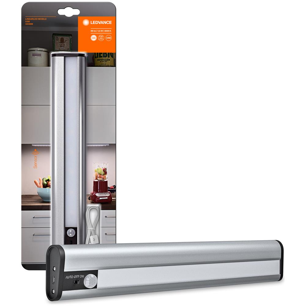 Usb 300 Led Lineare Ricaricabile Ledvance Mobile - Argento - Foto 8