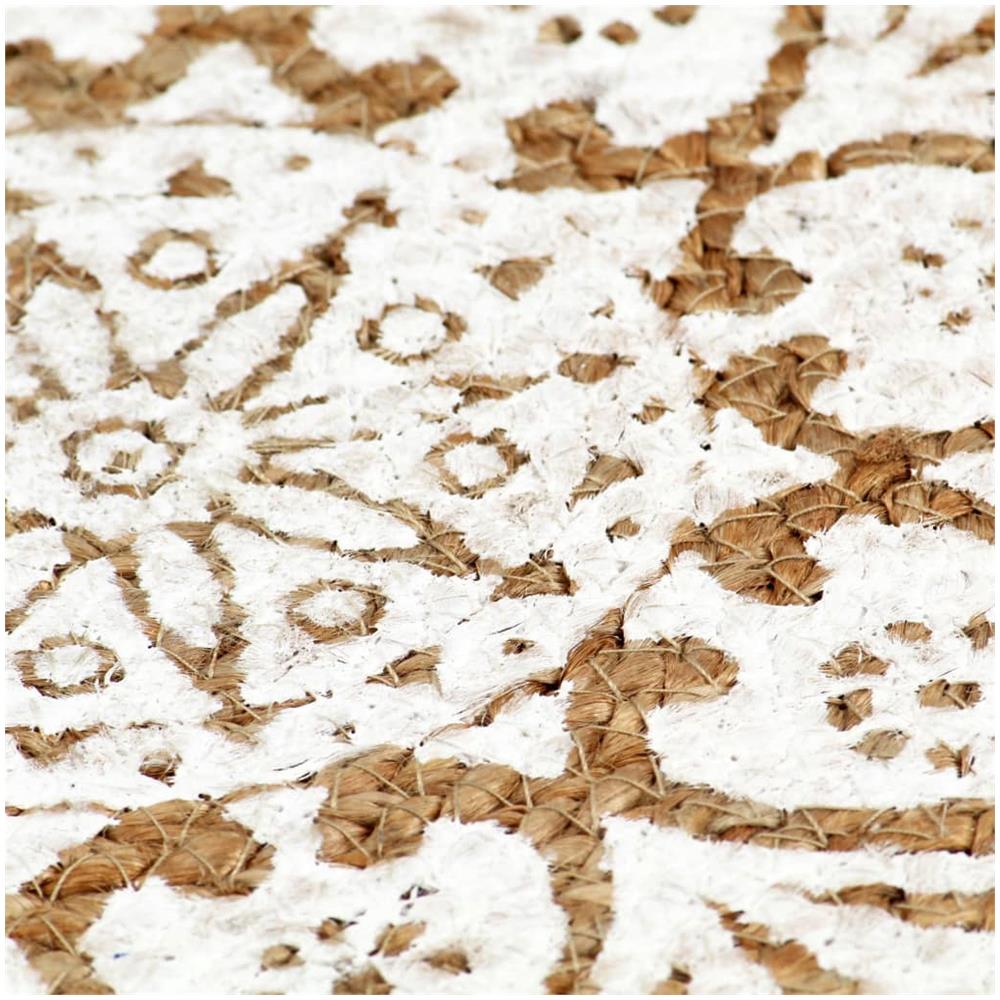 Tovagliette 4 pz Bianco 38cm Rotonde in Juta - Foto 3