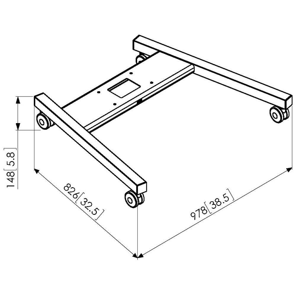 Vogel's T1844 64" Portable flat panel floor stand Nero - Foto 1