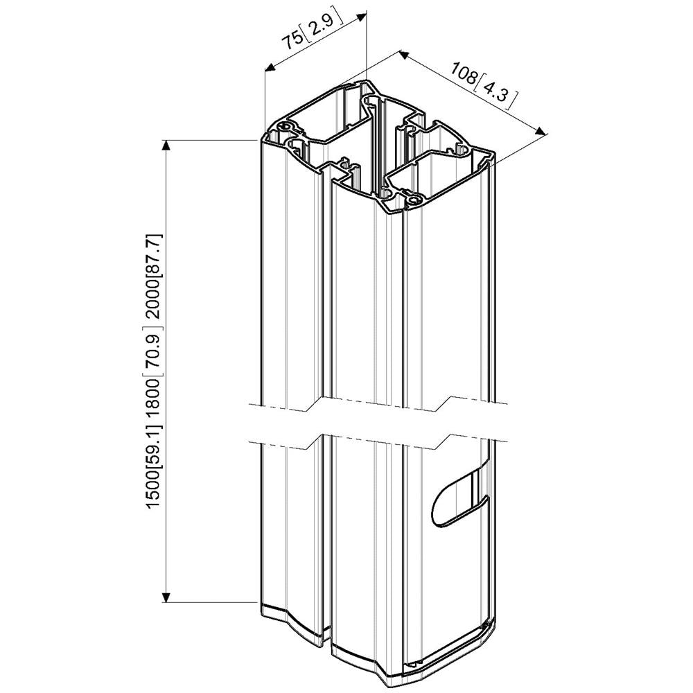 Vogel's T1844 64" Portable flat panel floor stand Nero - Foto 2