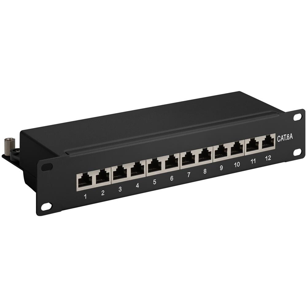 Patch Panel Cat 6a Da 10 Pollici (25,4 Cm), 12 Porte - Foto 1