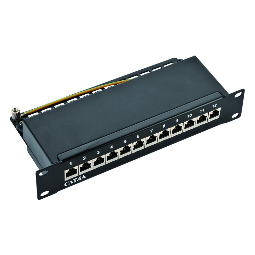 Patch Panel Cat 6a Da 10 Pollici (25,4 Cm), 12 Porte - Foto 2