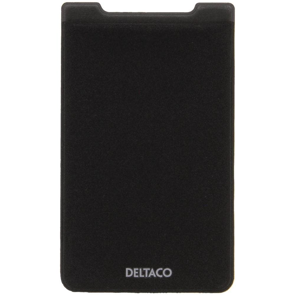 Portacarte Adesivo, Blocco Rfid, Adesivo 3m, Nero - Foto 1