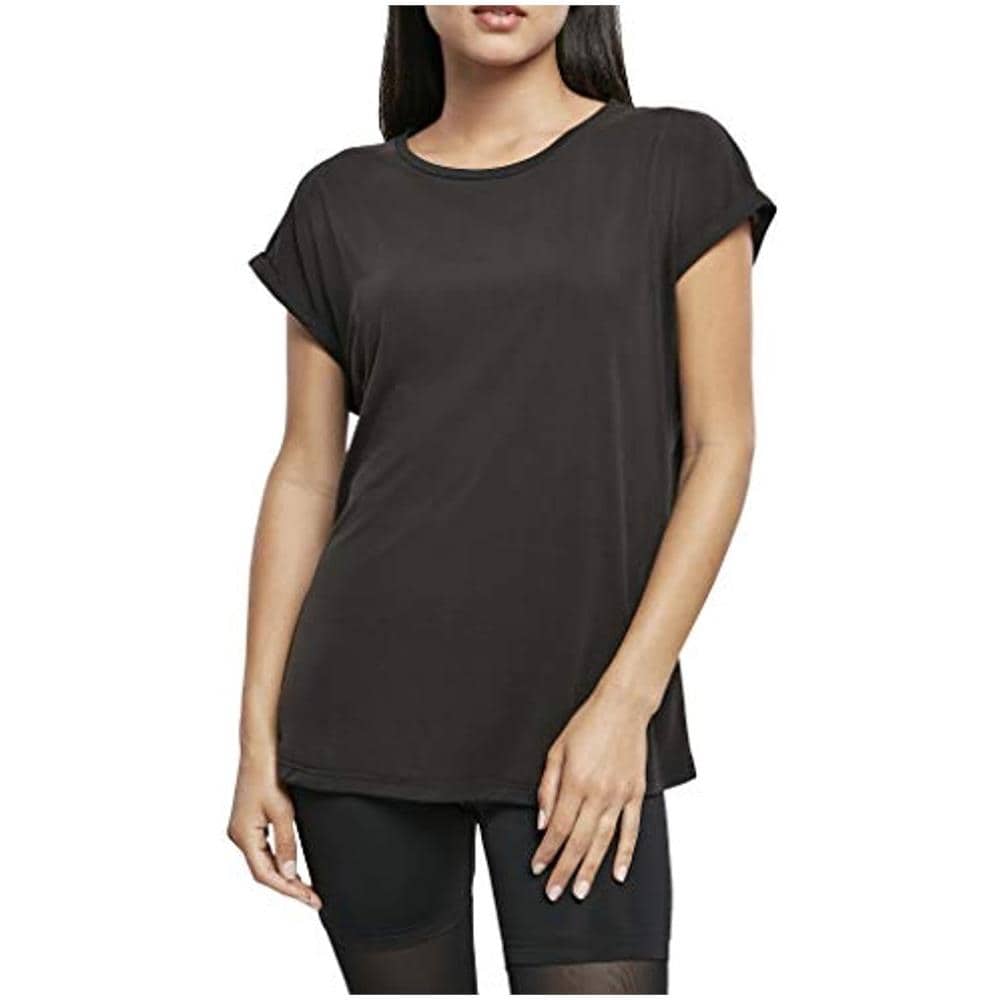 Ladies Modal Extended Shoulder Tee T-shirt, Nero, Xxxxxl Donna - Foto 1