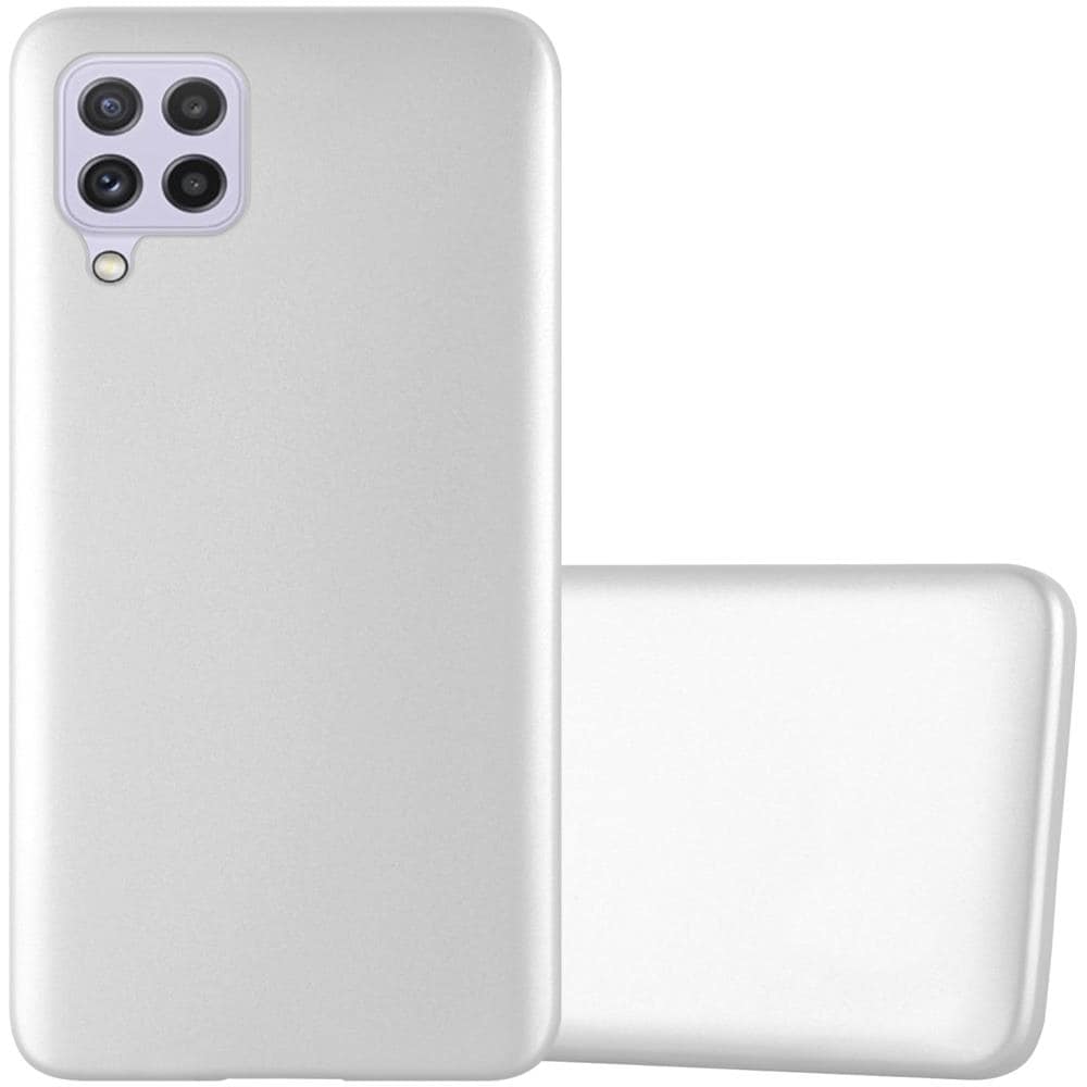 Custodia Compatibile Con Samsung Galaxy A22 4g / M22 / M32 4g In Argento Metallico - Coperchio Protettivo In Silicone Tpu Flessibile - Foto 1