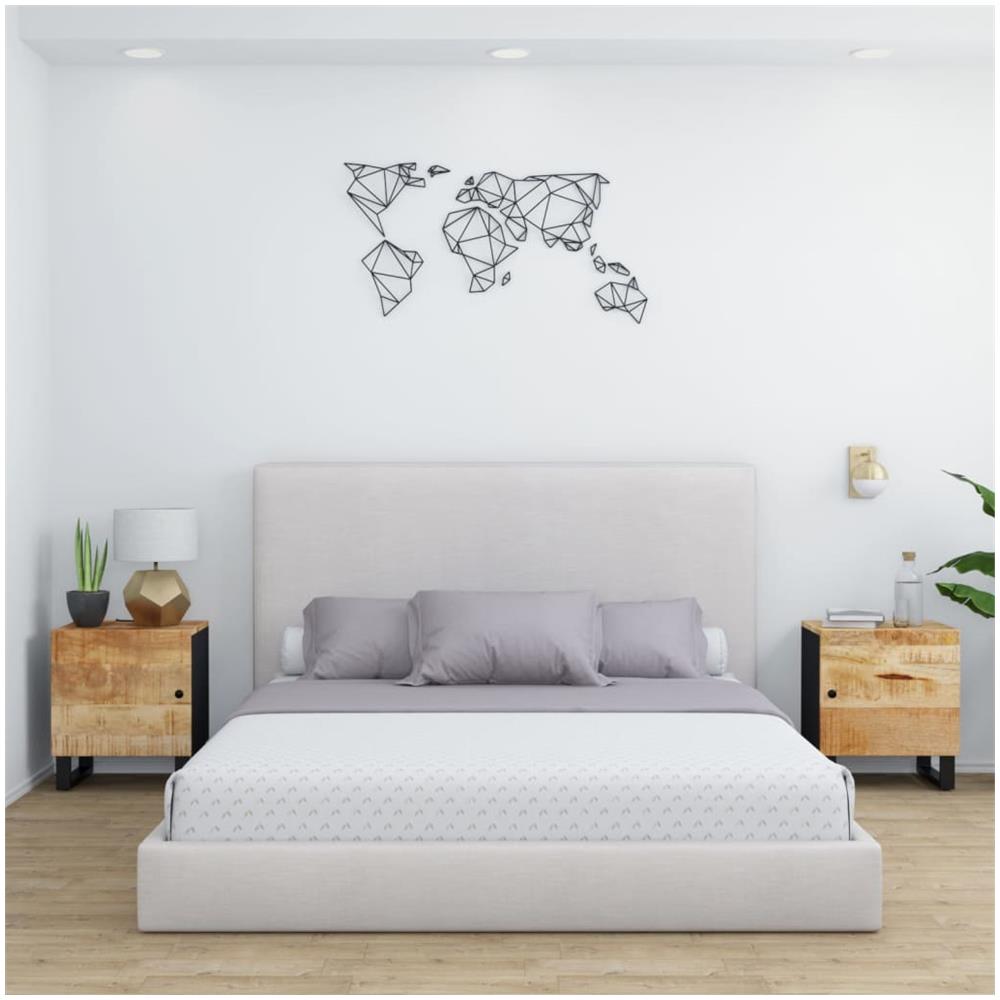 Comodini 2pz 40x33x46 Cm In Legno Massello Di Mango - Foto 1