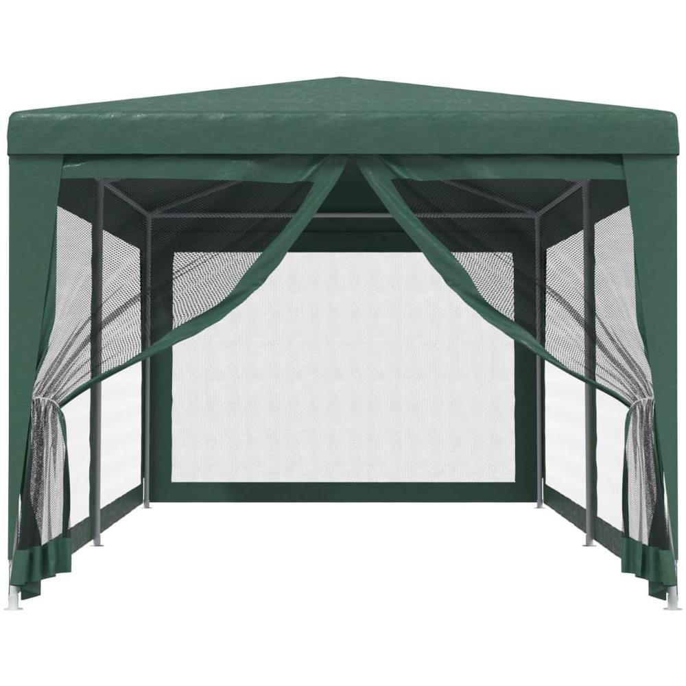 Tenda Per Feste Con 6 Pareti Laterali In Rete Verde 3x6 M Hdpe - Foto 3