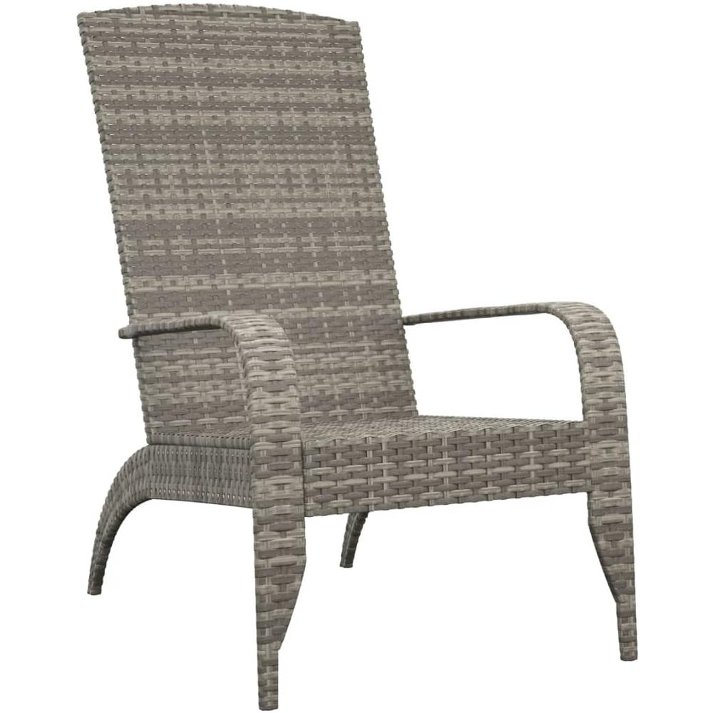 Sedia Adirondack da Giardino Grigia in Polyrattan - Foto 2