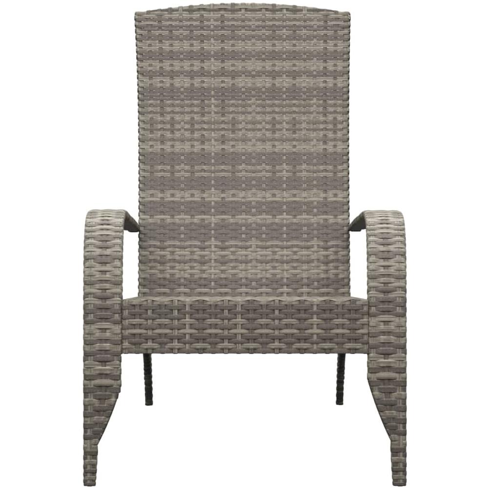 Sedia Adirondack da Giardino Grigia in Polyrattan - Foto 3