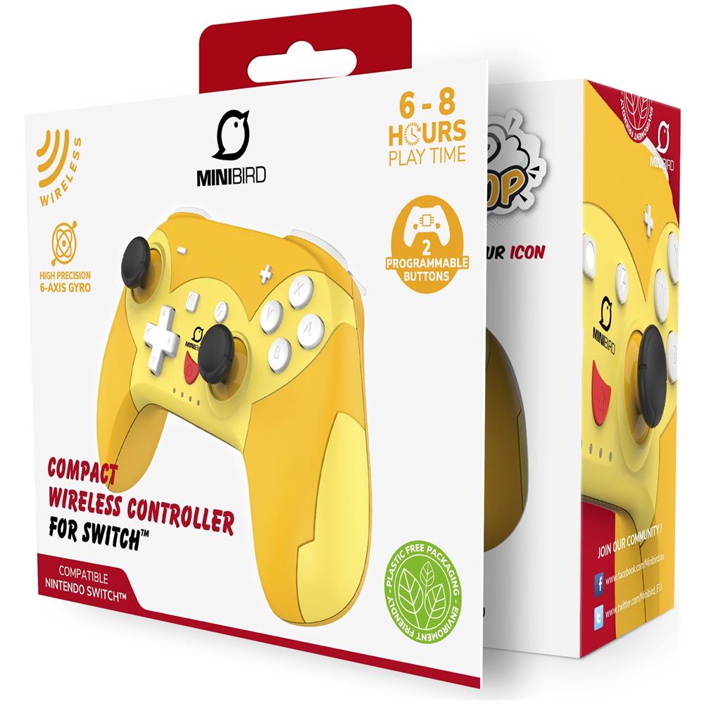 Controller Wireles Poptop Minibird per Nintendo Switch - Switch Lite Colore Giallo  - Foto 9