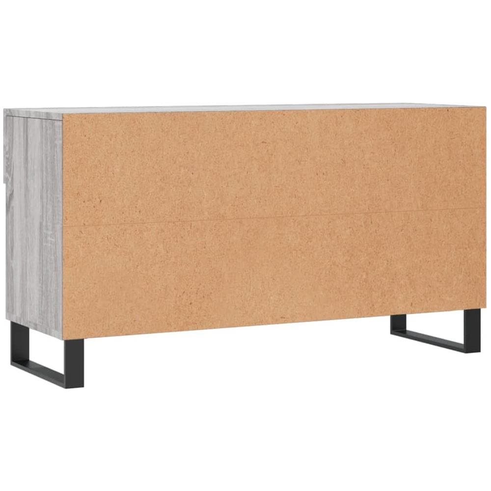 Panca Porta Scarpe Grigio Sonoma 102x35x55 Cm Legno Multistrato - Foto 10